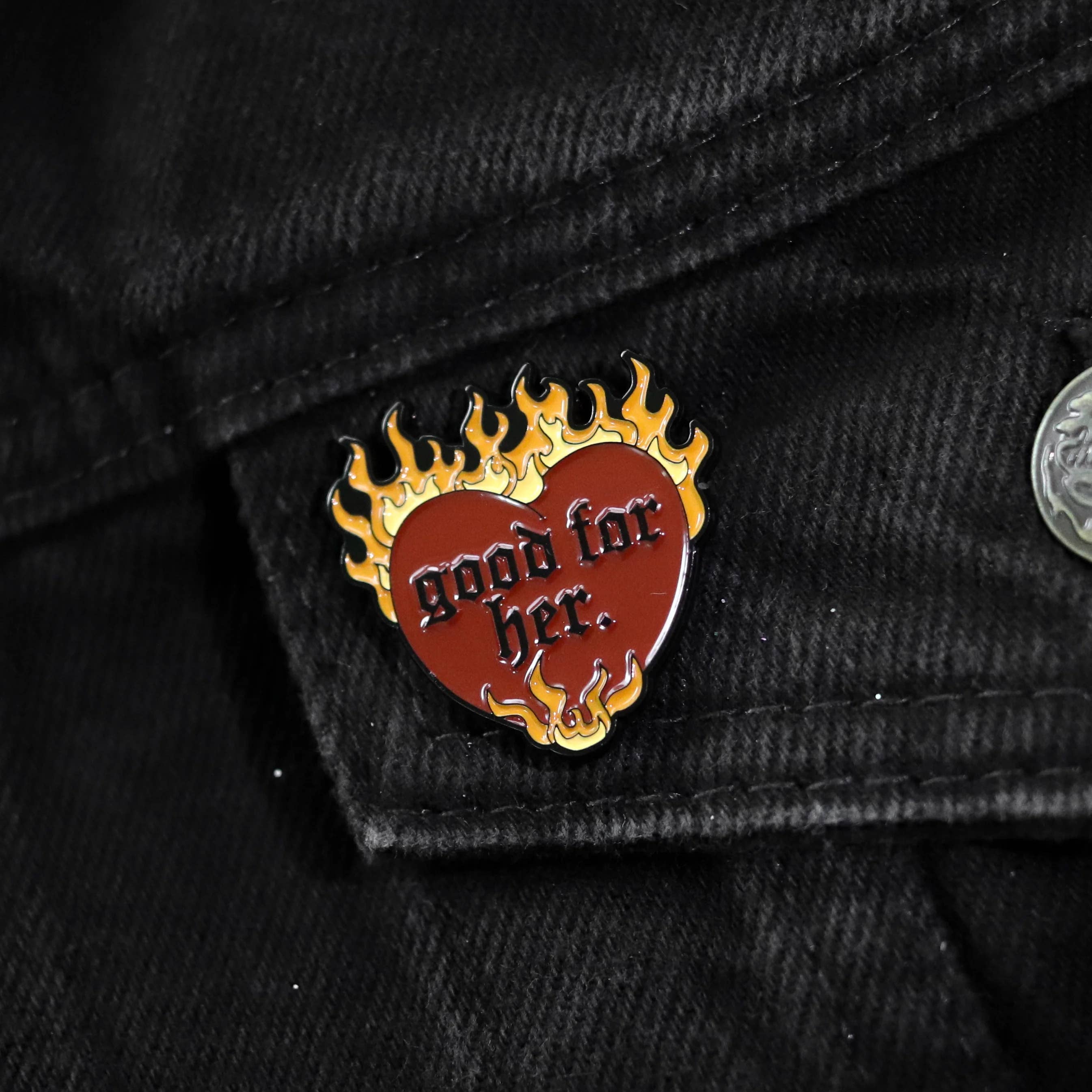 Dragon Denim - Wholesale Lapel Pin/Button - Good For Her Enamel Pin