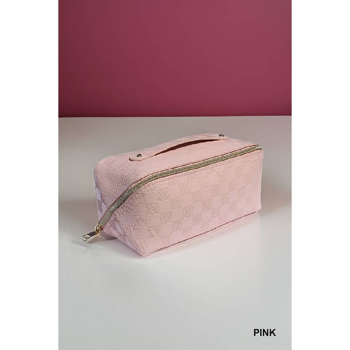 42POPS - Wholesale Makeup/Cosmetic Bag - ,,,,_...._ VEGAN LEATHER MAKEUP BAG SOLID BAG