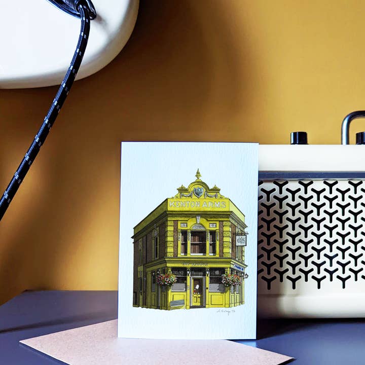 Ana Gallego Illustrations – wholesale Everyday greeting card – Hackney - The Kenton - Greeting card with envelope - Homerton3