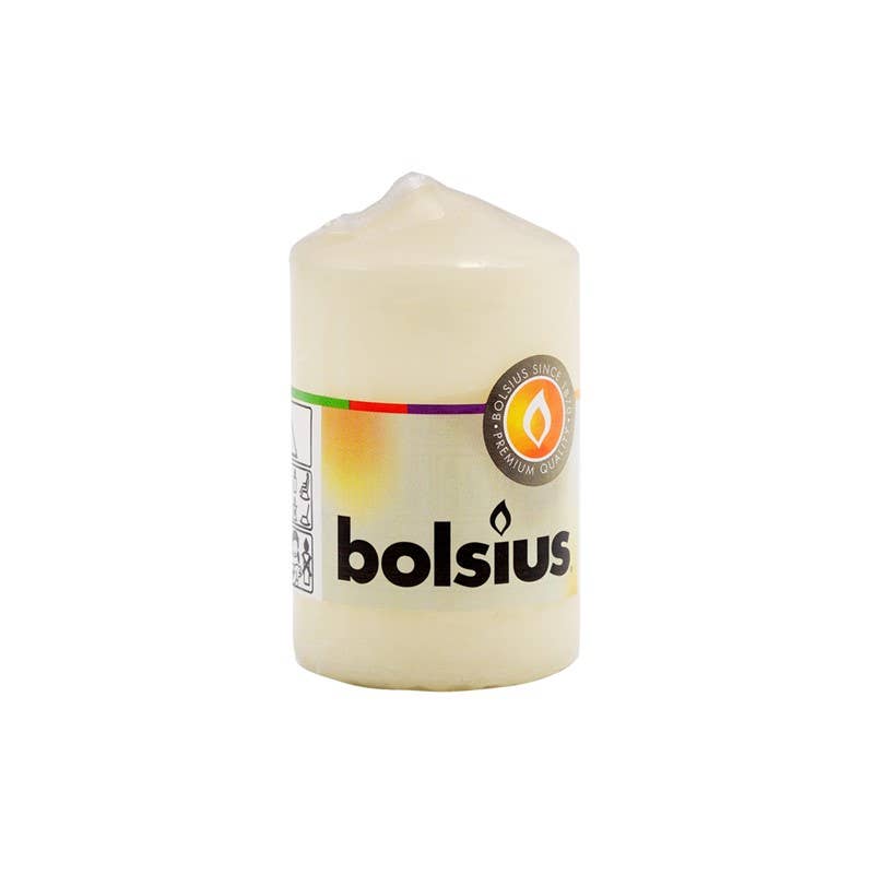 AUM Fragrances - Wholesale Pillar Candle - Pillar Candle B. Pencil 4.8x8cm Bolsius Ivory
