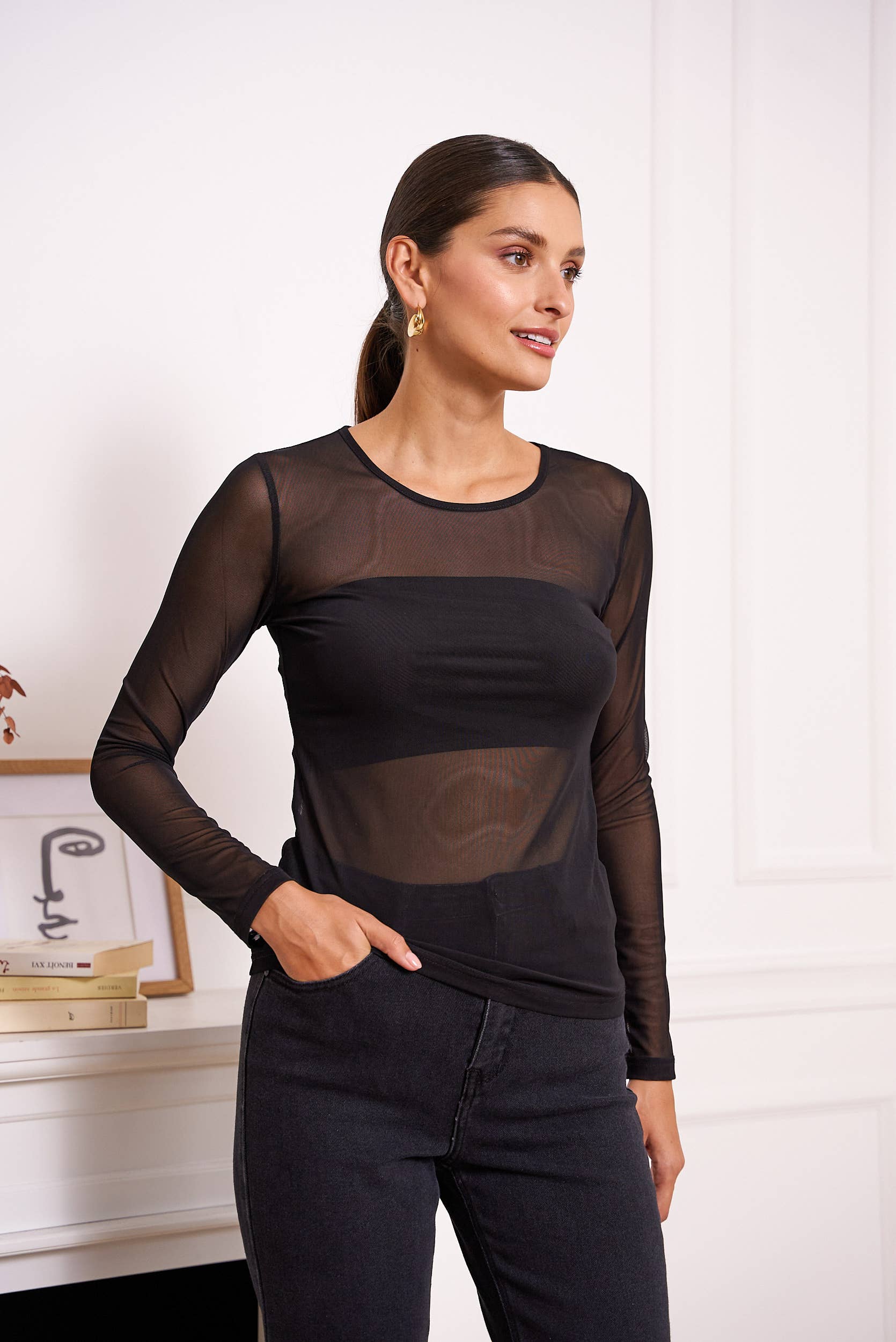 CHOKLATE PARIS - Wholesale T-Shirt (Graphic) - Women's - Stretch mesh top - 29600