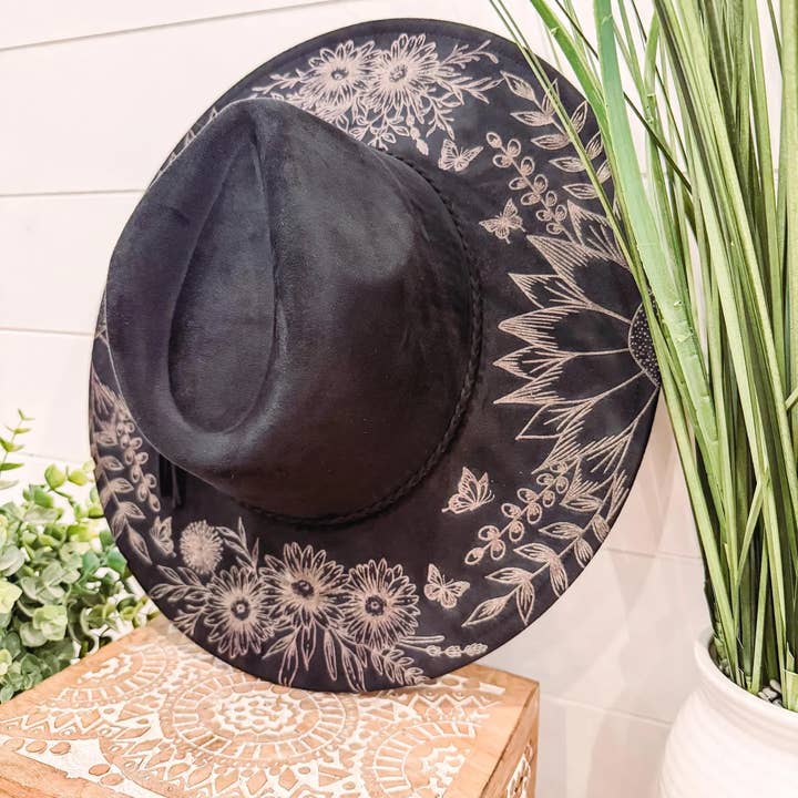 Willie & Dolly Designs - Wholesale Fedora - Women's - Floral Print Hat2