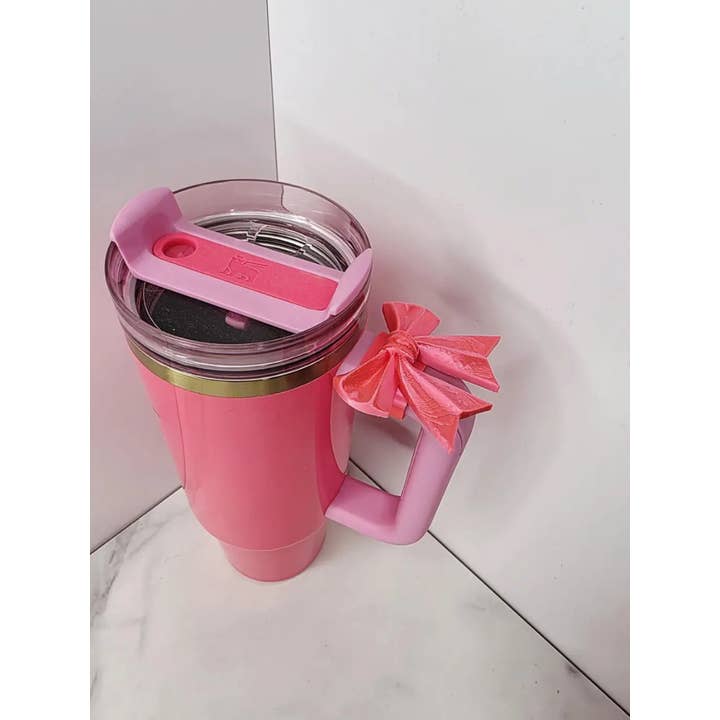 Agape Designs 3D - Wholesale Drink Topper - Bow Handle Charm For Tumblers - Stanley, Brumate, Hydrojug6