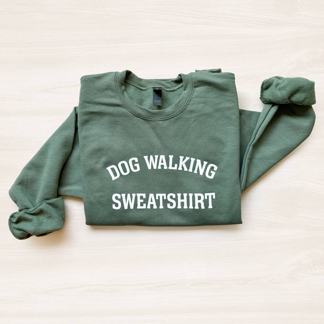 Poppy & Lou - Wholesale Graphic Sweatshirt - Women's - Dog Walking Sweatshirt - NEW colors!0