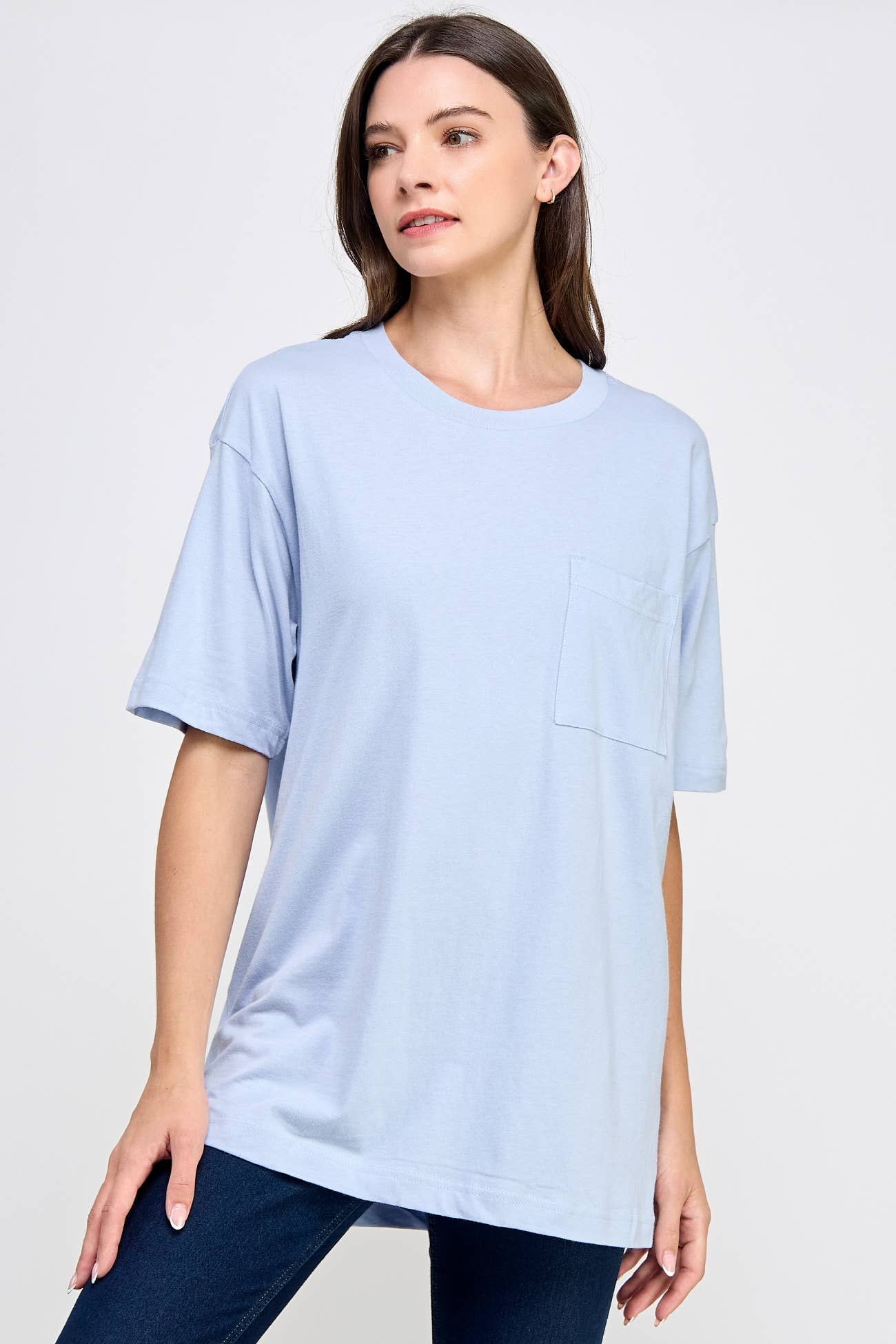 Honestee - Wholesale T-Shirt (Graphic) - Women's - Blank Short Sleeve T-Shirt with Chest Pocket8