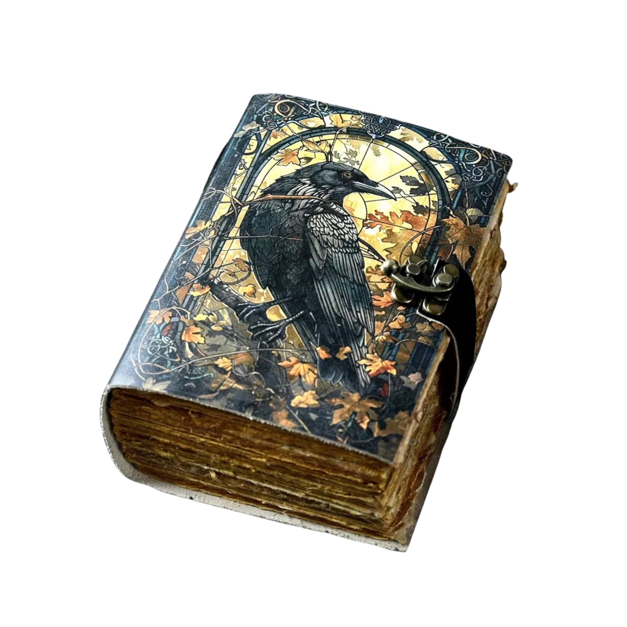 Billion Brothers - Wholesale Journal/Diary - Raven Leather Journal Gothic Grimoire Tarot Blank Journal4