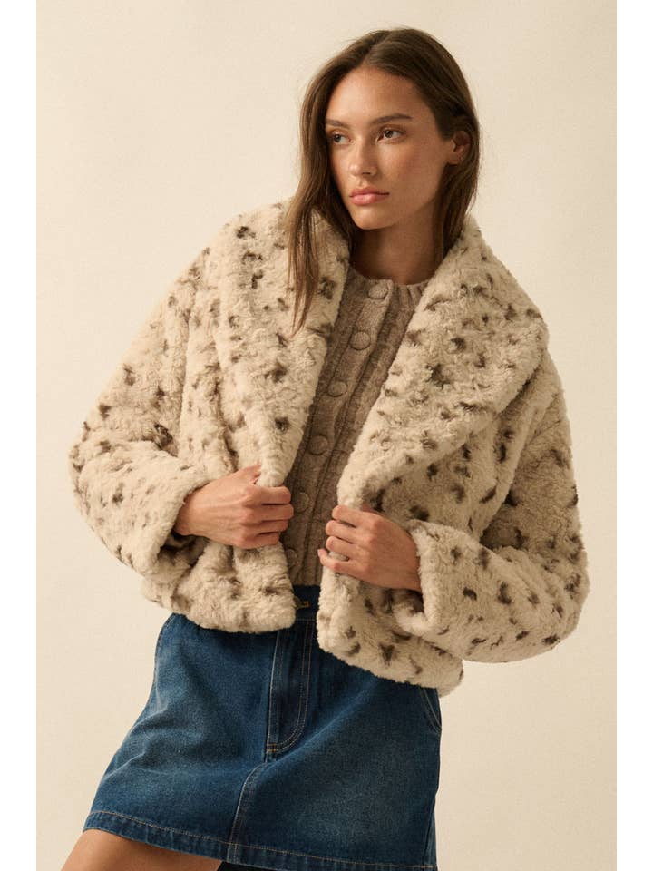 Promesa USA - Wholesale Jacket - Women's - Faux Rabbit Fur Fleece Shawl-Collar Pocket Jacket13