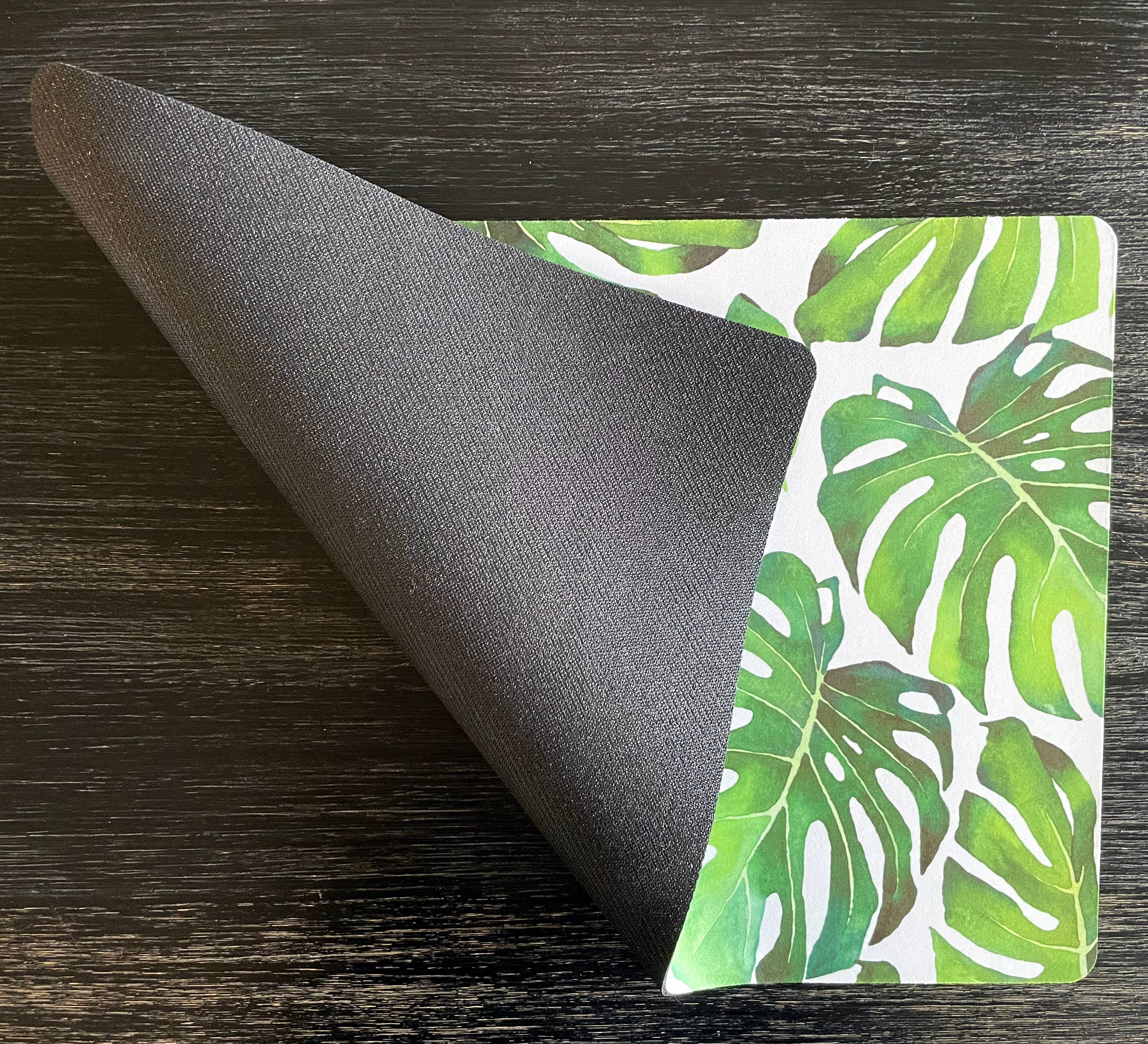 Aliza Darik - Wholesale Pet Food Mat - Dog - Pet Placemat, Tropical Monstera Leaves, Green2