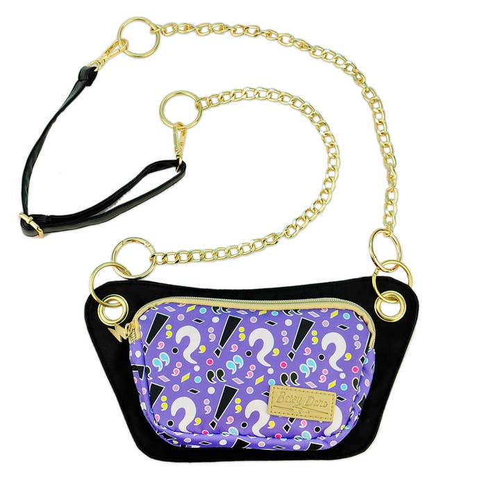 Punctuation Party Lisa Convertible Crossbody/Belt Bag for wholesale by Betsy Dare