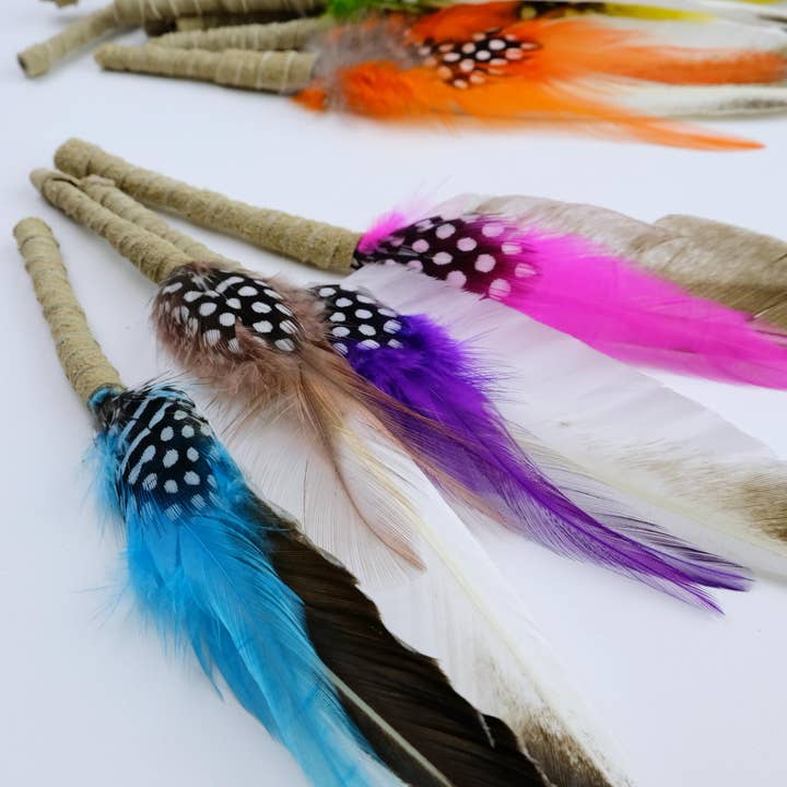Monague Indigenous Crafts & Gifts - Wholesale Sage Bundle - Medium Smudging Feather for Ancestry1