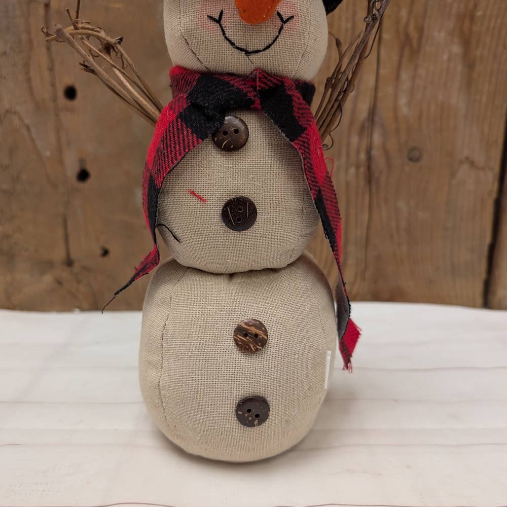 A.T. Imports - Wholesale Christmas Decoration - Plush Snowman with Twig Arms2