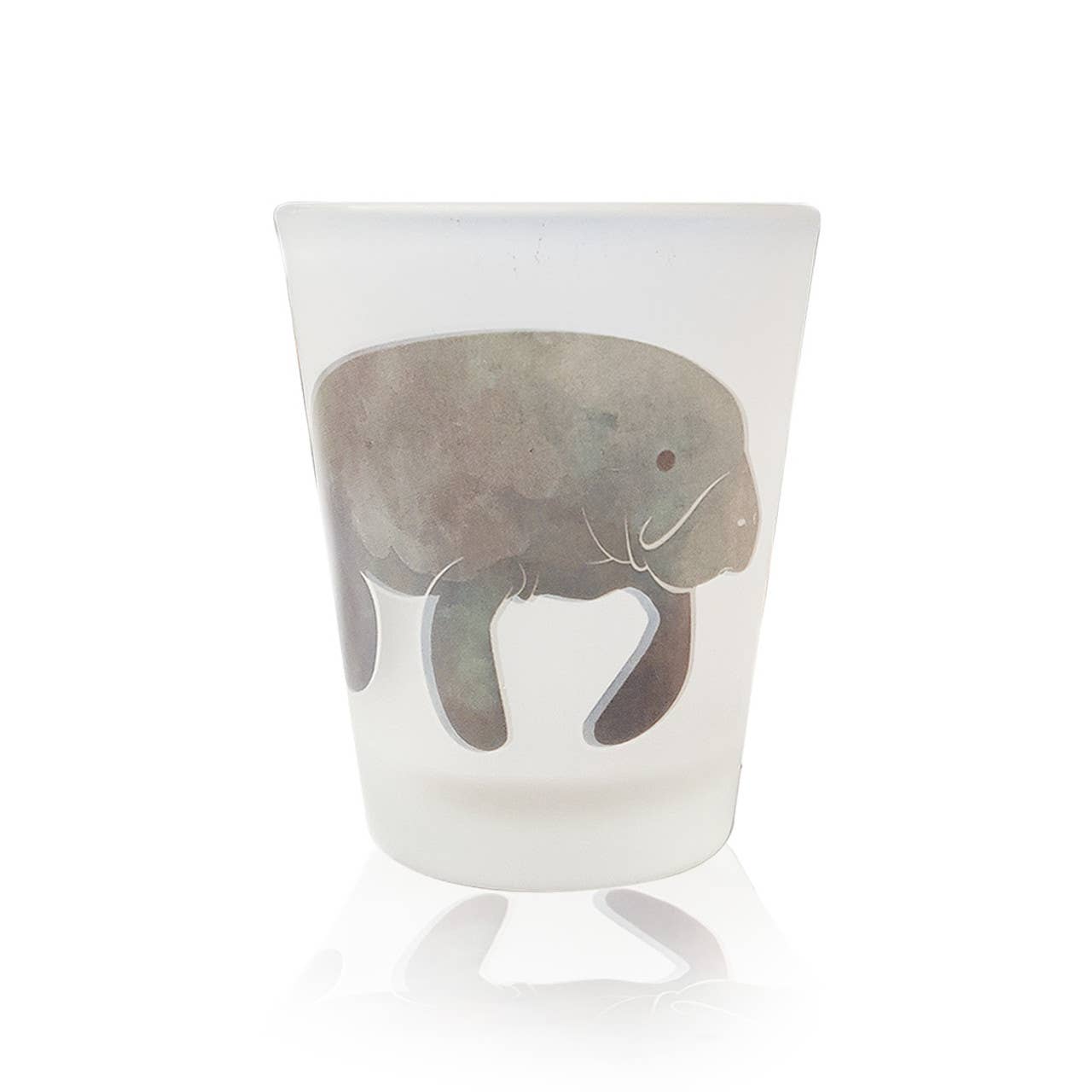 Sea Creations - Wholesale Shot Glass - Manatee Shot Glass 2 1/2" x 1 1/2"