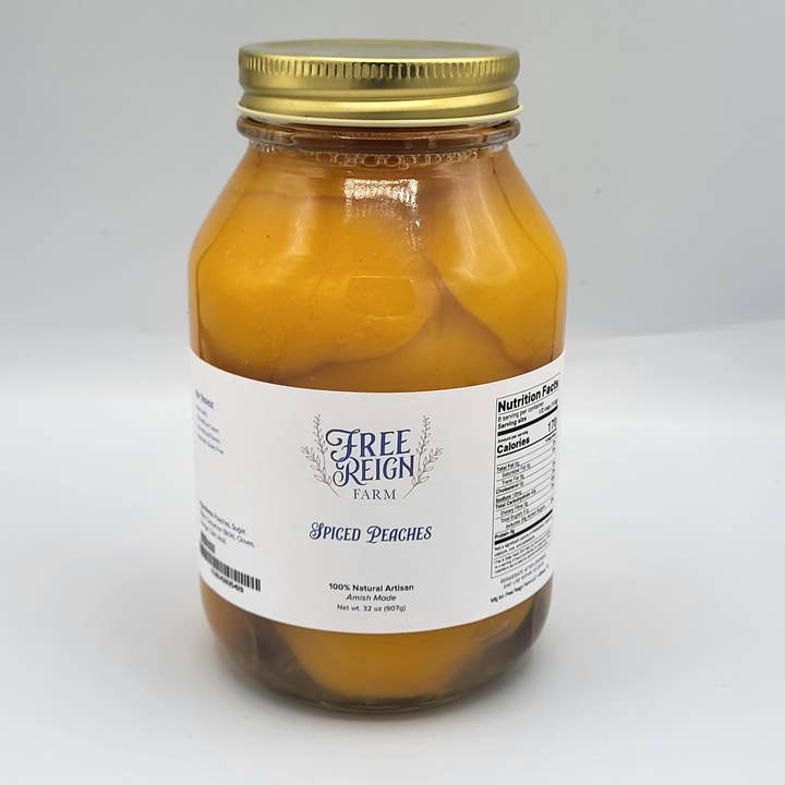 Free Reign Farm – Großhandel Marmelade/Gelee – NEU Amish Gewürzte Pfirsiche—Alles Natürlich.0