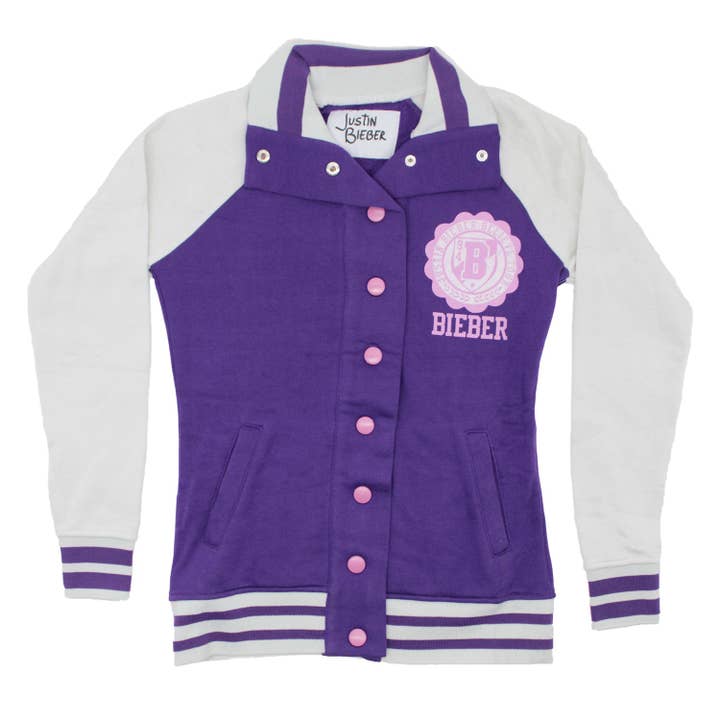 Justin Bieber Believe Tour Varsity Jacket Jacket for wholesale by Rockabilia