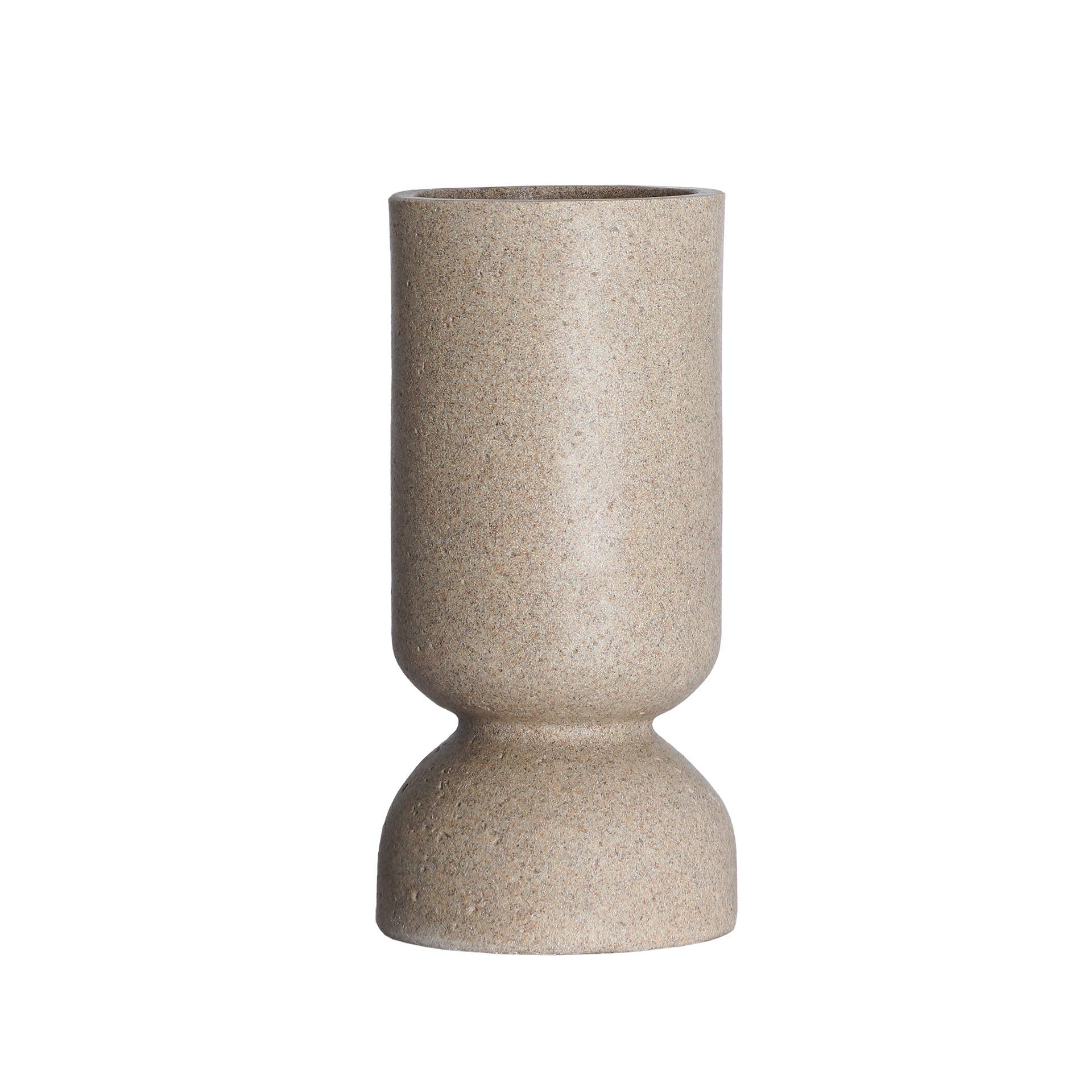 Kodu Home Design - Wholesale Vase - Contemporary Aubra vase, made of beige resin