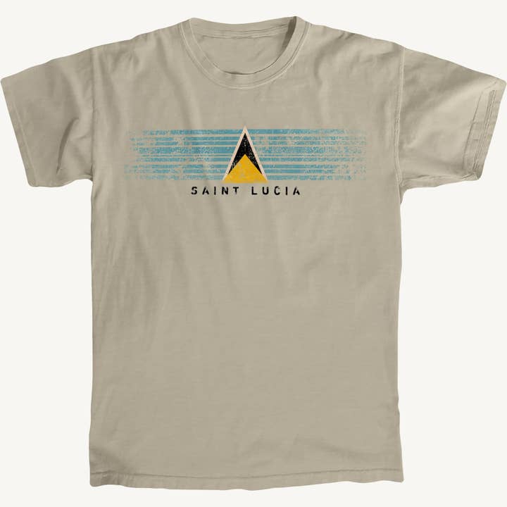 Camiseta Premium St. Lucia Winds por atacado de Salt Water Colours
