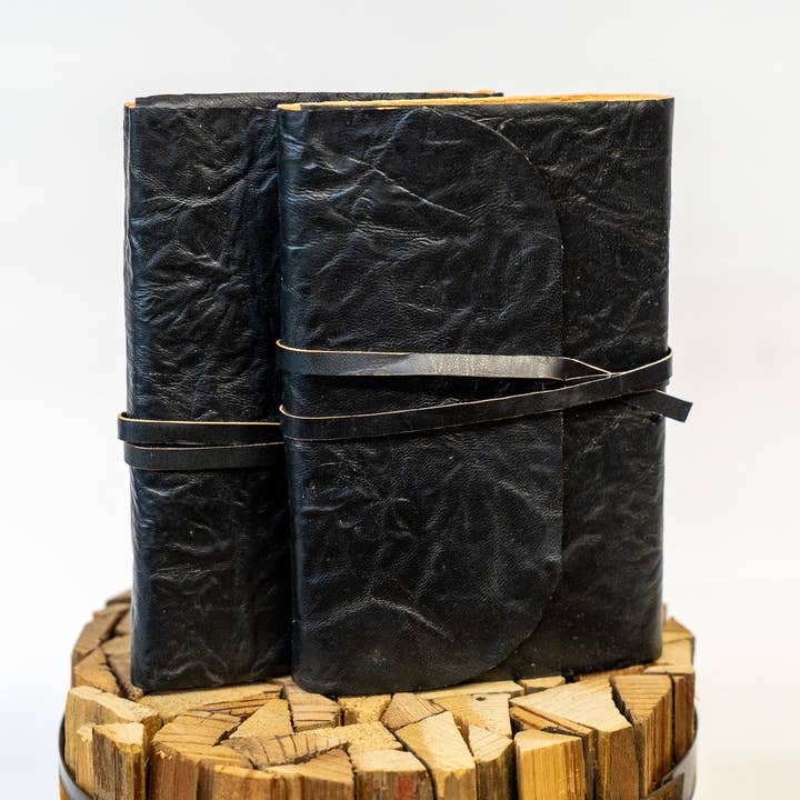 Antique Writers Journal with Leather Wrap for wholesale by Backwoods Provisions