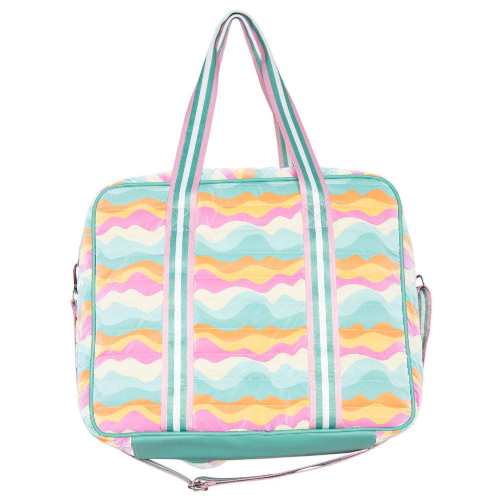 Multicolored Neon Abstract Colors Pickleball Tote Bag for wholesale on Faire3