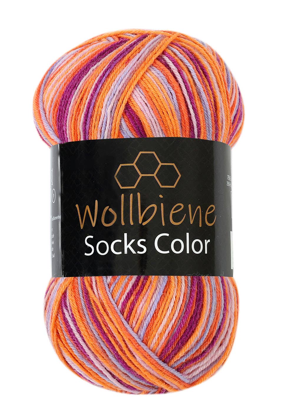Wollbiene - Venta al por mayor Hilos - Hilo para calcetines Wool Bee Socks Color, 100 g, grosor 4 hebras25