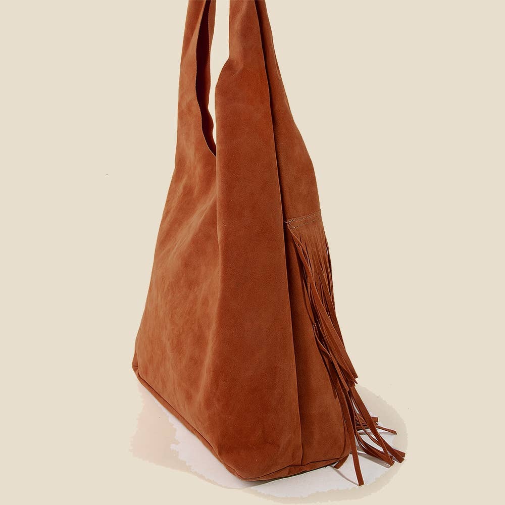 Anarchy Street - Venta al por mayor Bandolera - Mujer - Bolso Hobo de Ante con Flecos en Capas3