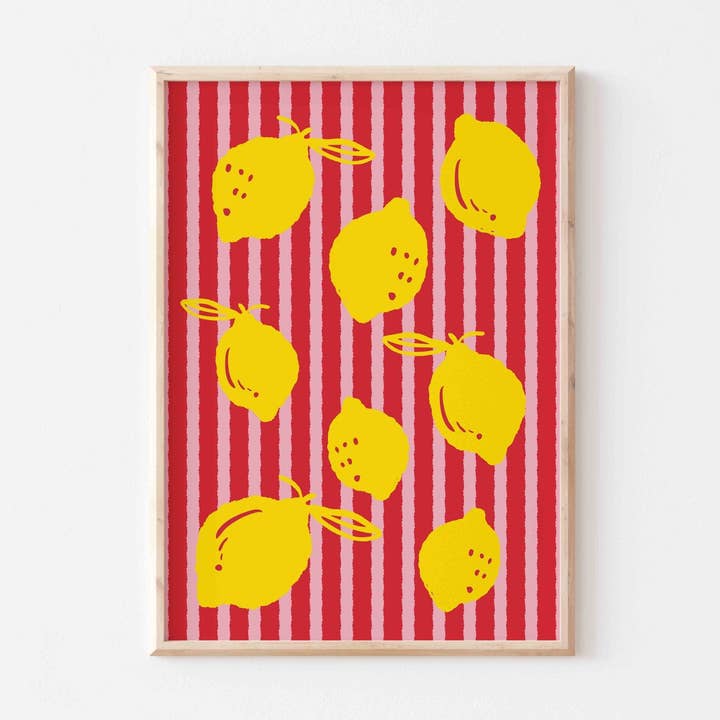 Impression d'art citrons pour la vente par POSTERAMI