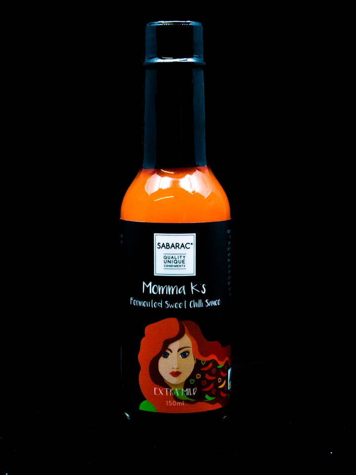 Momma K's fermenterede søde chilisauce for engroshandel hos Sabarac