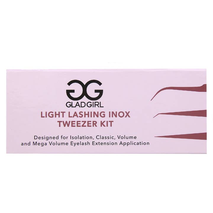 Light Lashing Inox - Eyelash Extension Tweezer Kit for wholesale by GladGirl