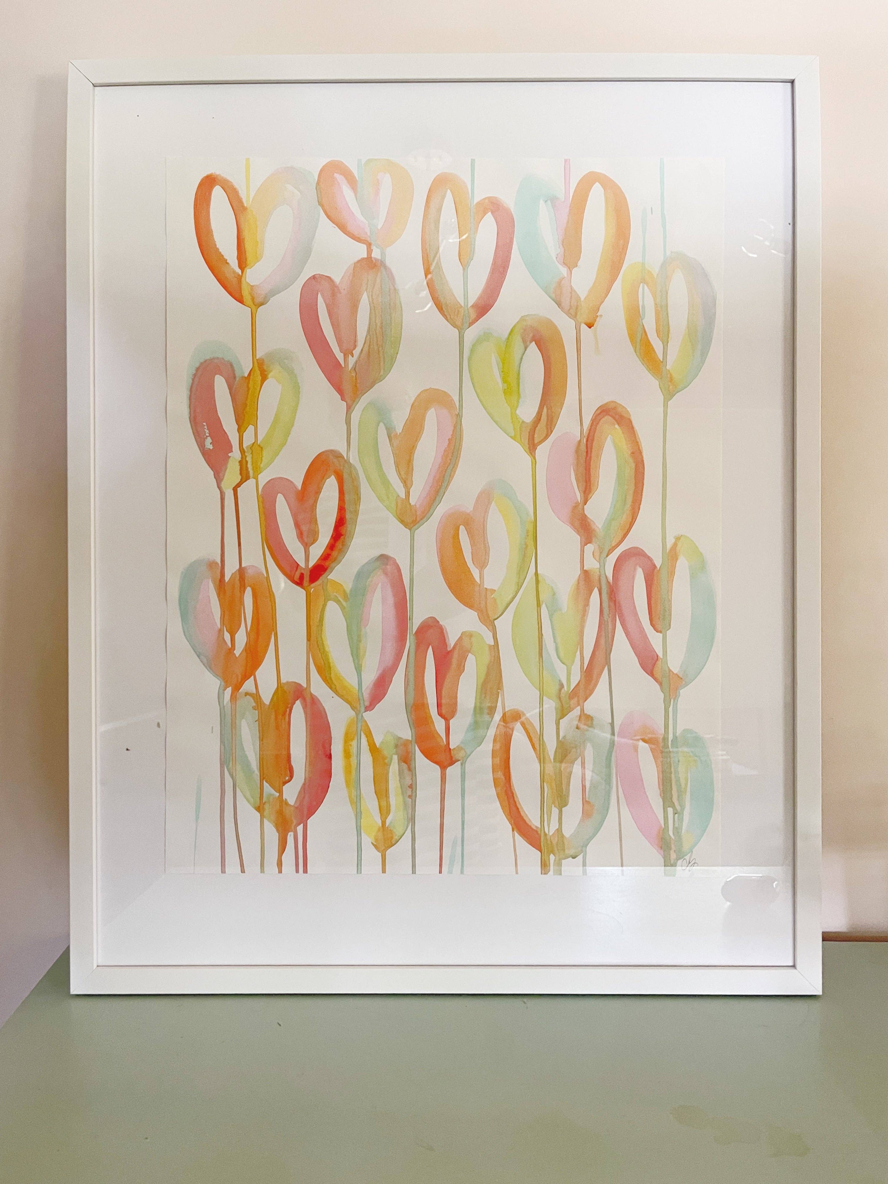 Carrie Song Art - Wholesale Painting/Drawing - Host of Hearts Original Painting2