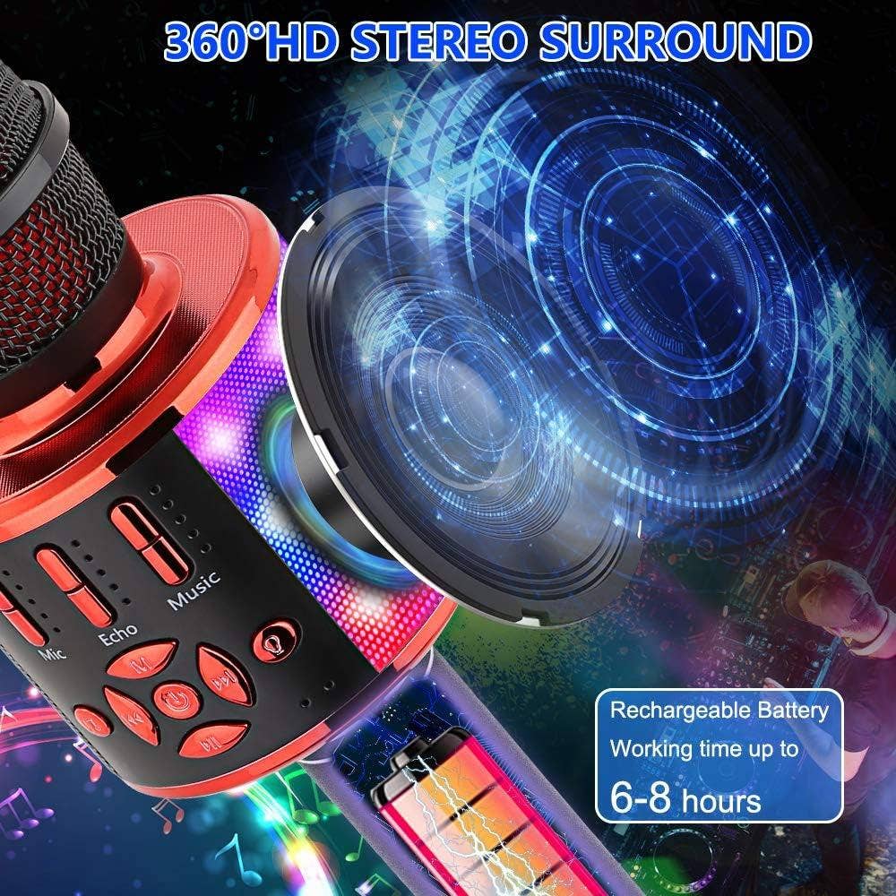 VIGOR - Wholesale Musical Toy - Kids & Baby - Karaoke Microphone Machine Toys for kids Bluetooth Microphone with LED Light, Birthday Gift(10 Pack)2