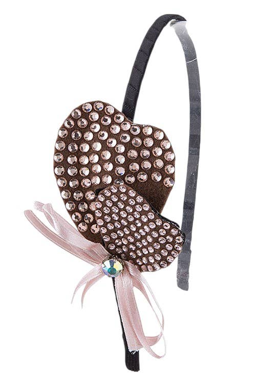 LA Jewelry Plaza - Vente Bandeau – femme - Serre-tête en ruban satin cristal2