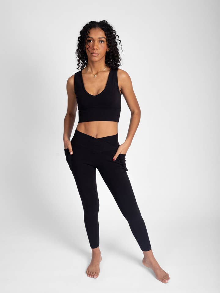 Happy Earth - Wholesale Athletic/Lounge Leggings - Women's - PlantTec™ Organic Seamless Leggings | Eclipse2