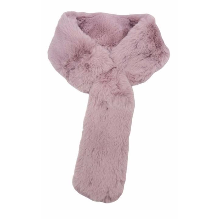 BA8826 Faux Fur Collar Neck Scarf Pull Through LOOWIE for wholesale by LOOWIE