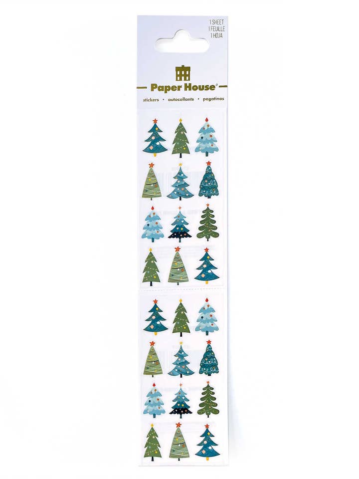 Stickers - Christmas Trees for wholesale by Paper House Productions