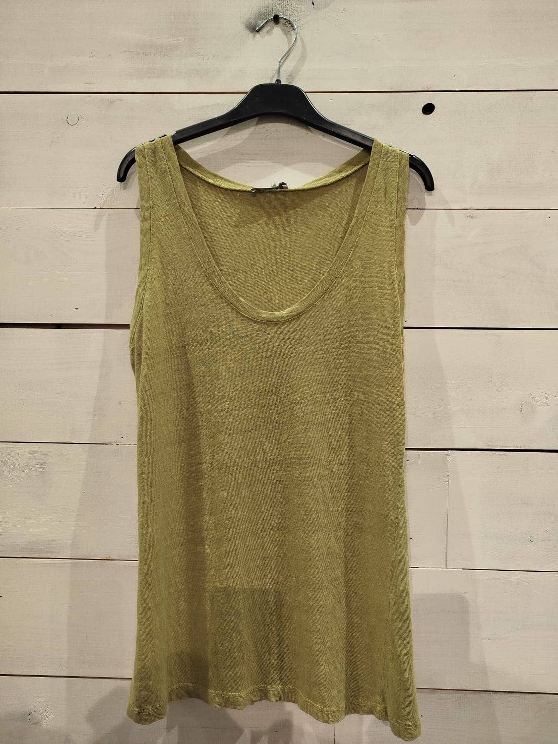 Linos y Textiles – Großhandel T-Shirt – Damen – REF 3981 Basic Stretch Leinen-Top 100 %3