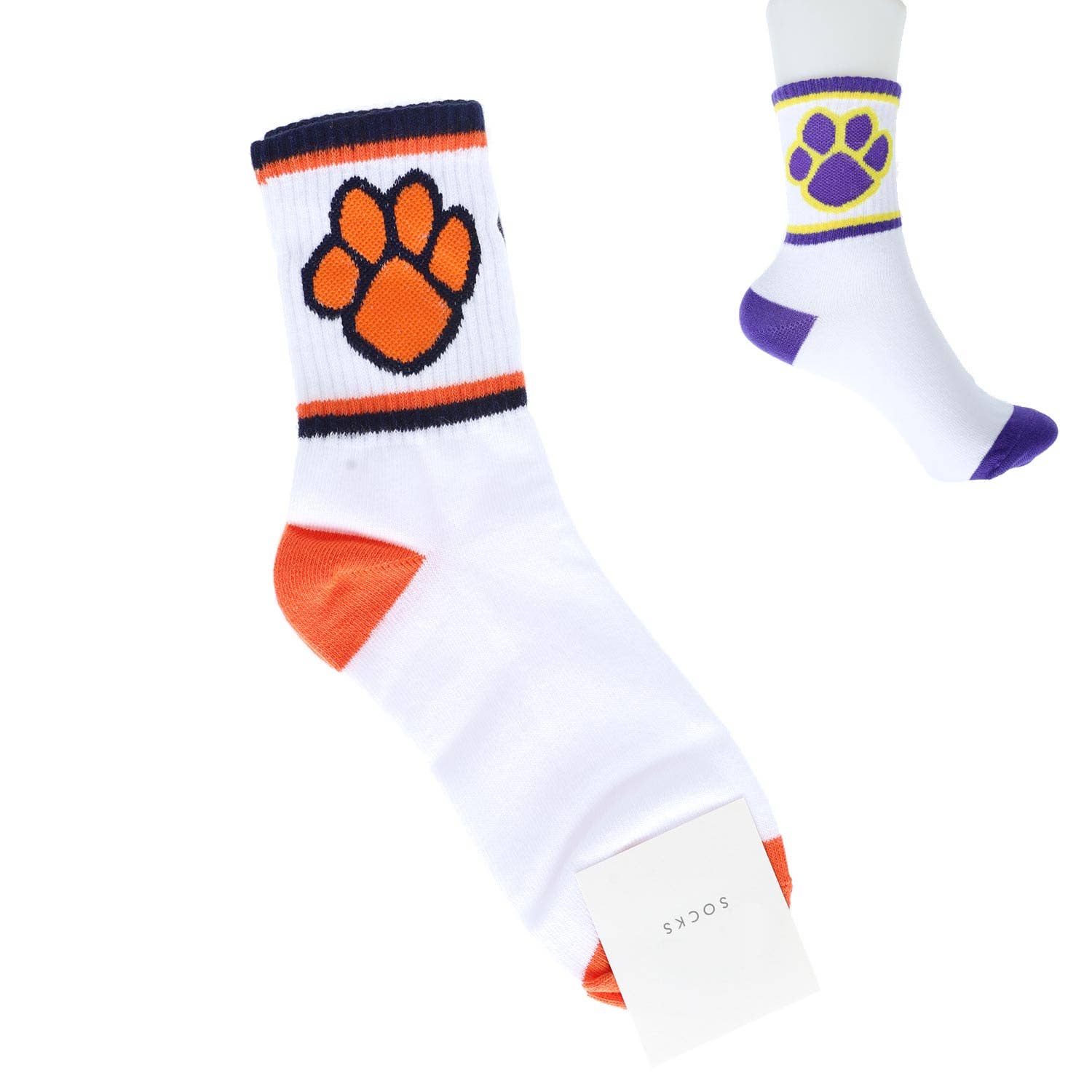 SP Sophia Collection - Vente Chaussettes – femme - Chaussettes ras du cou en tricot de coton à imprimé unique pour femmes3