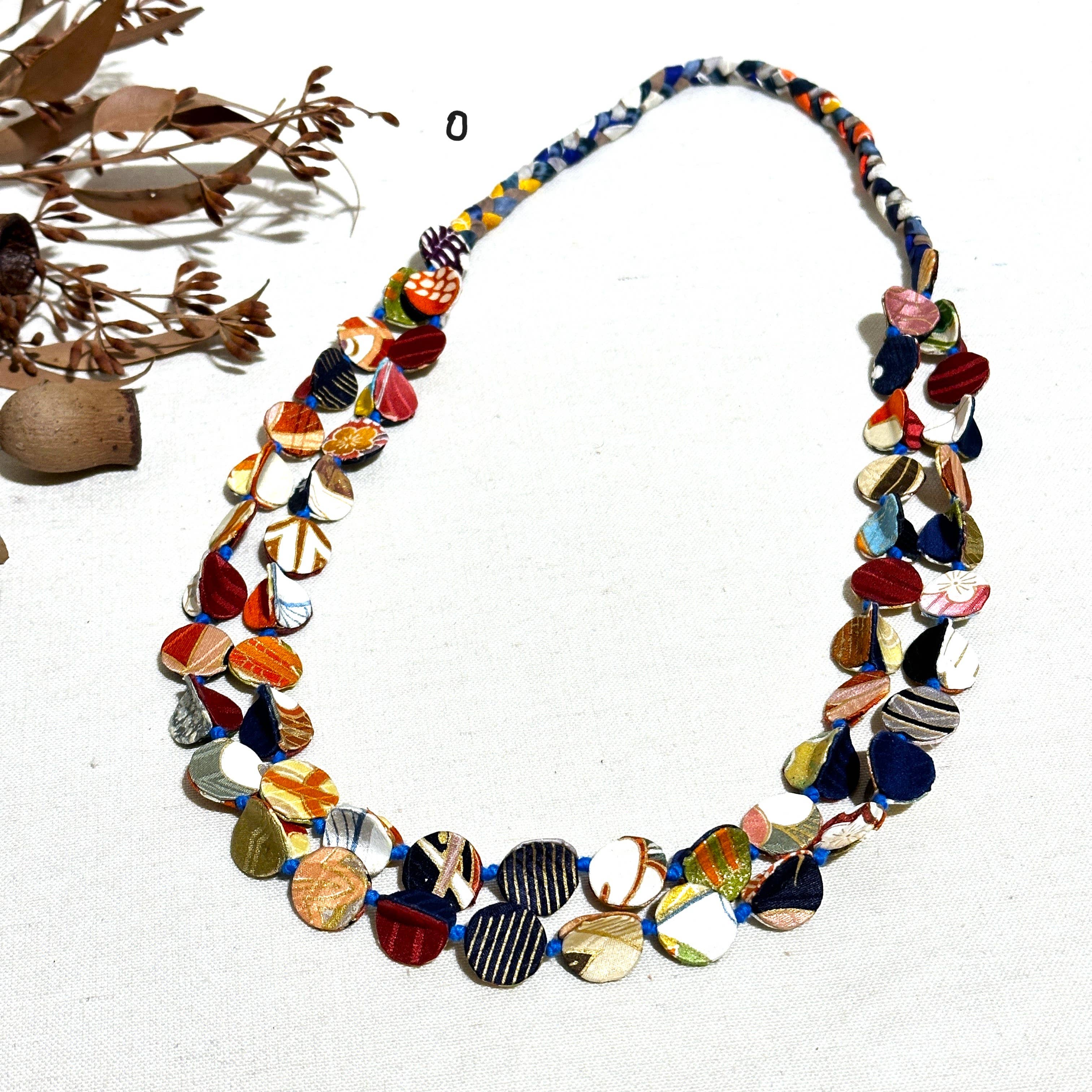 Sophie Silks - Vente Colliers plastrons - Collier kimono à double brin13