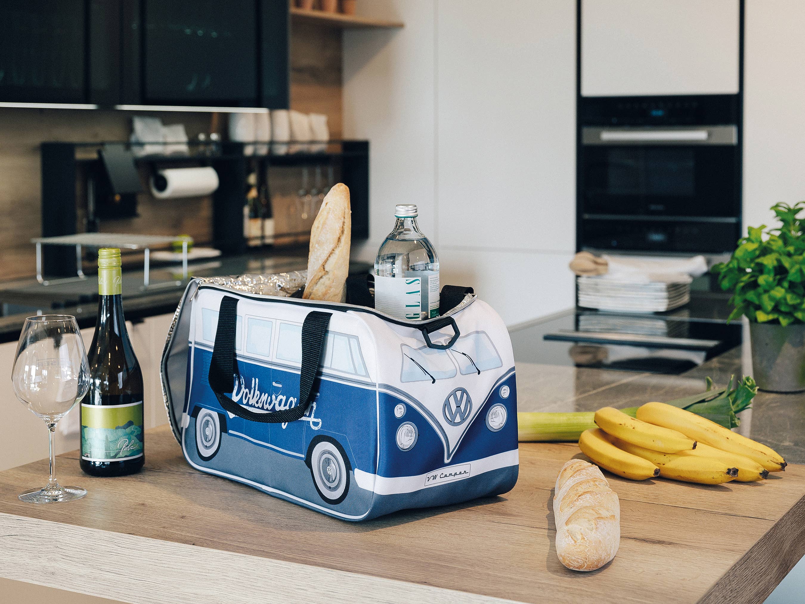 VW Collection by BRISA - Vente Glacière/sac isotherme - Sac isotherme de voyage léger VW T1 Bus (25 l) – bleu/blanc7