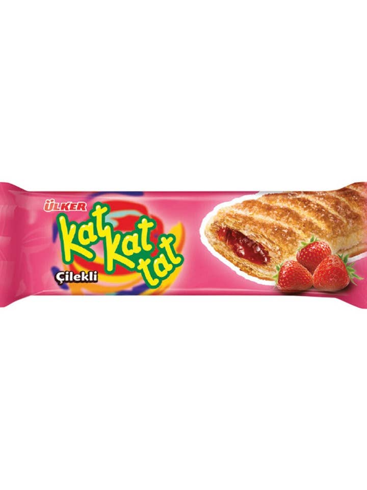 Ülker Kat Kat Tat Blätterteig Erdbeere Türkisch Halal Füllung für den Großhandel von Aladdin