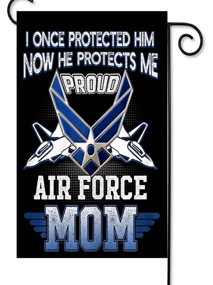 Luftwaffen-Mama eines Sohnes Gartenflagge für den Großhandel von Happy Cow Lawn Decor