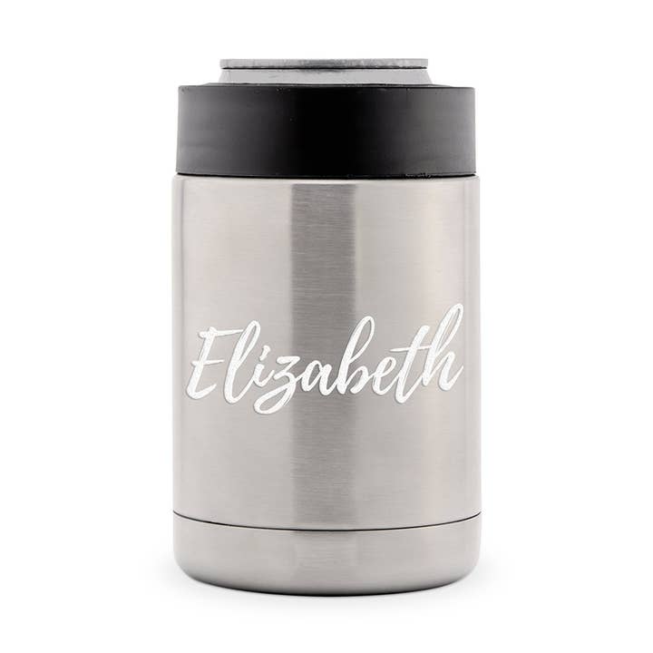 Stainless Steel Insulated Beer Can Cooler - Calligraphy for wholesale by Weddingstar Inc.