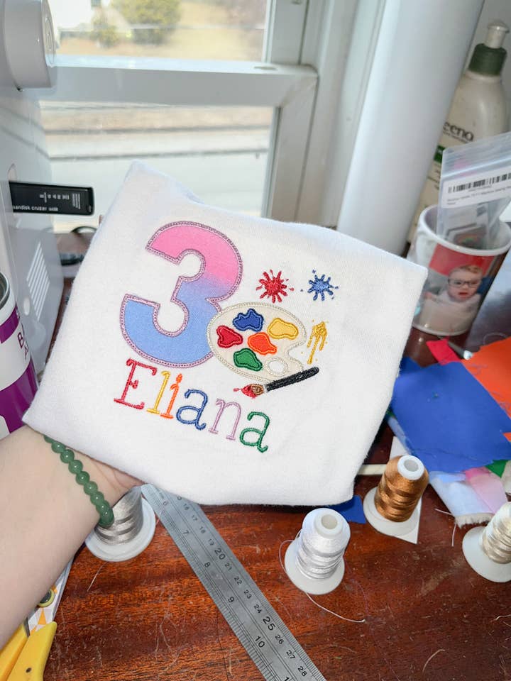 Embroidered birthday shirt for wholesale by Zkade