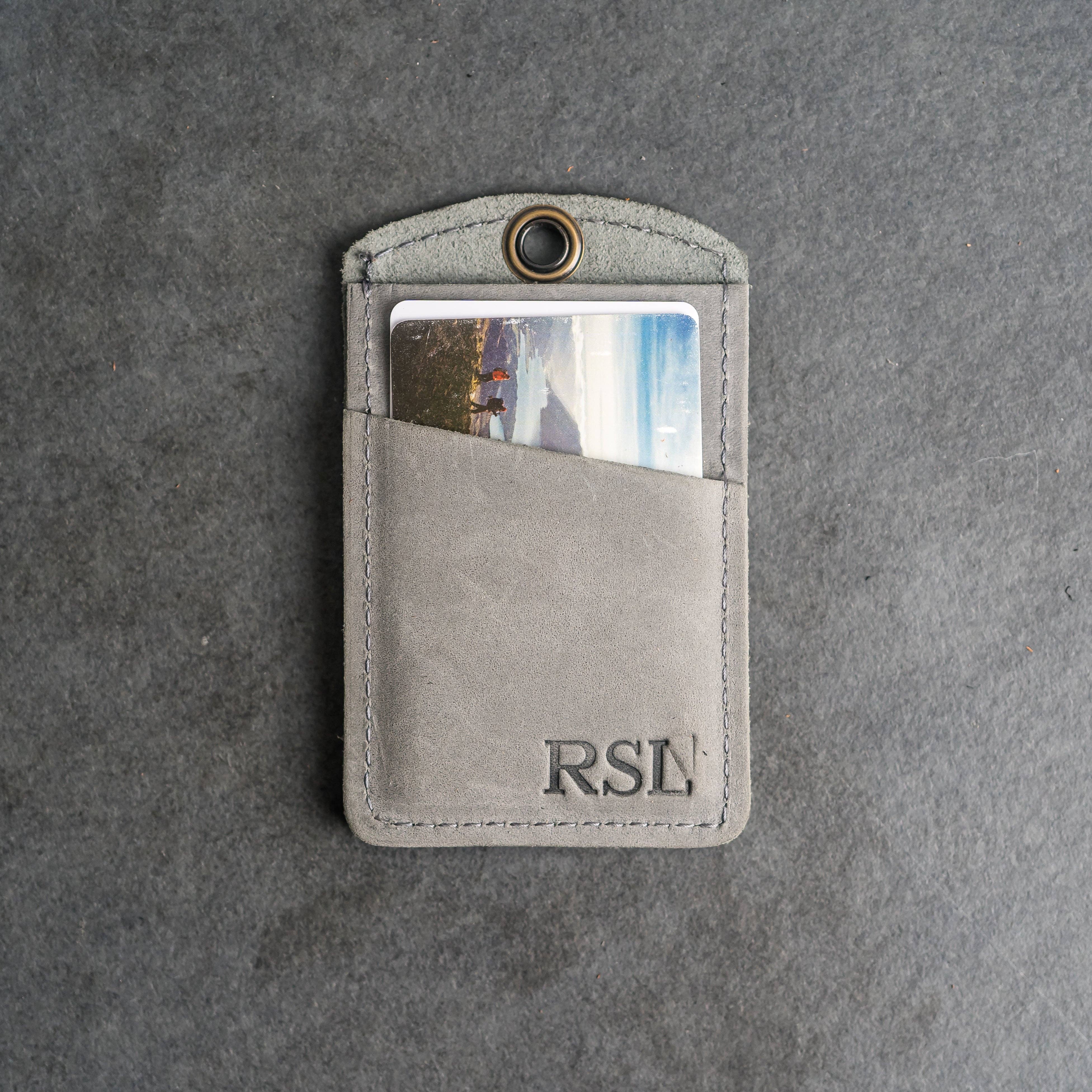 Ox & Pine – Carteira - Unissexo por atacado – Porta-cartões de identificação em couro | Porta-crachá de identificação8