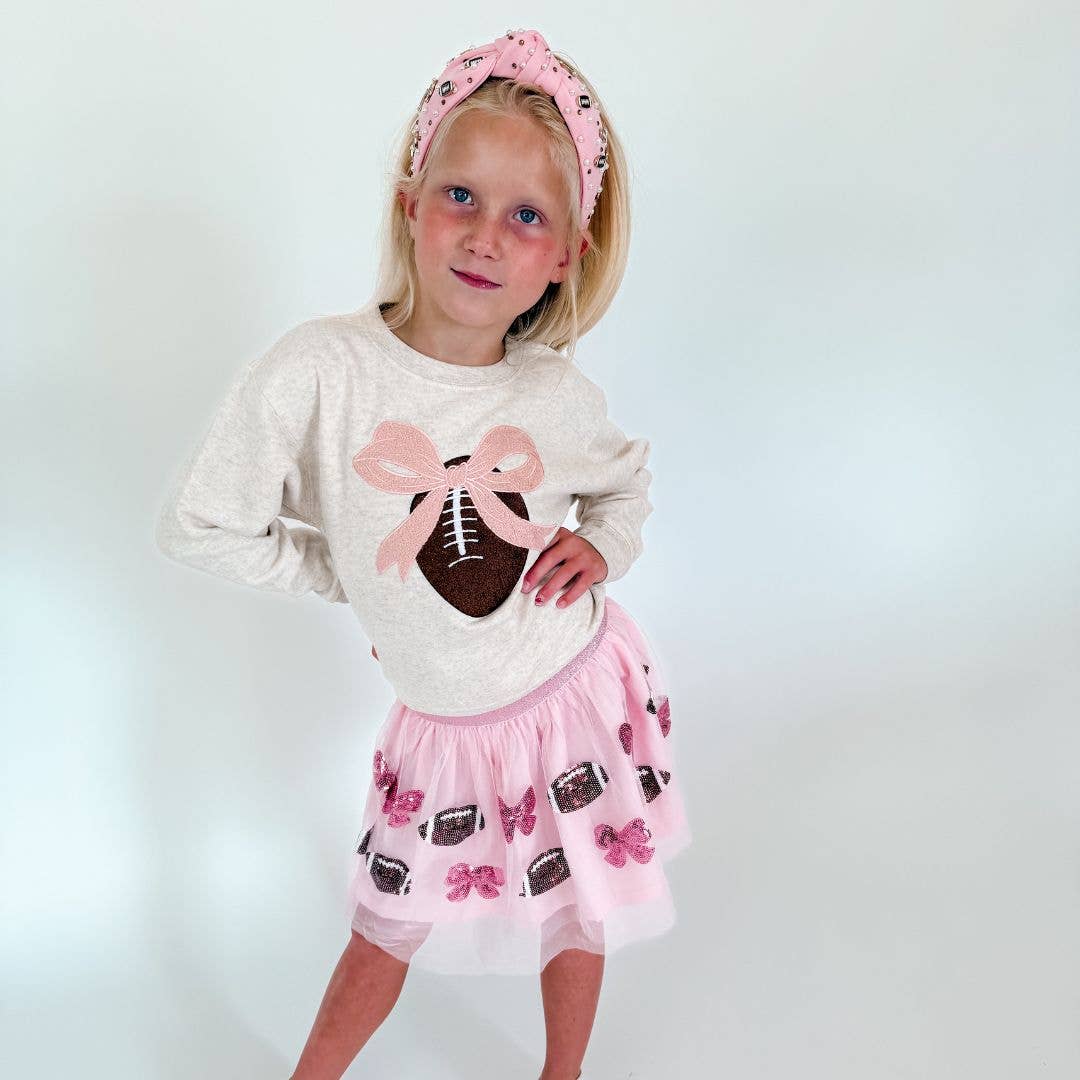 Sweet Wink - Vendita all'ingrosso Felpa - Bambini - Felpa con Toppa da Calcio Coquette - Abbigliamento per Ragazze5