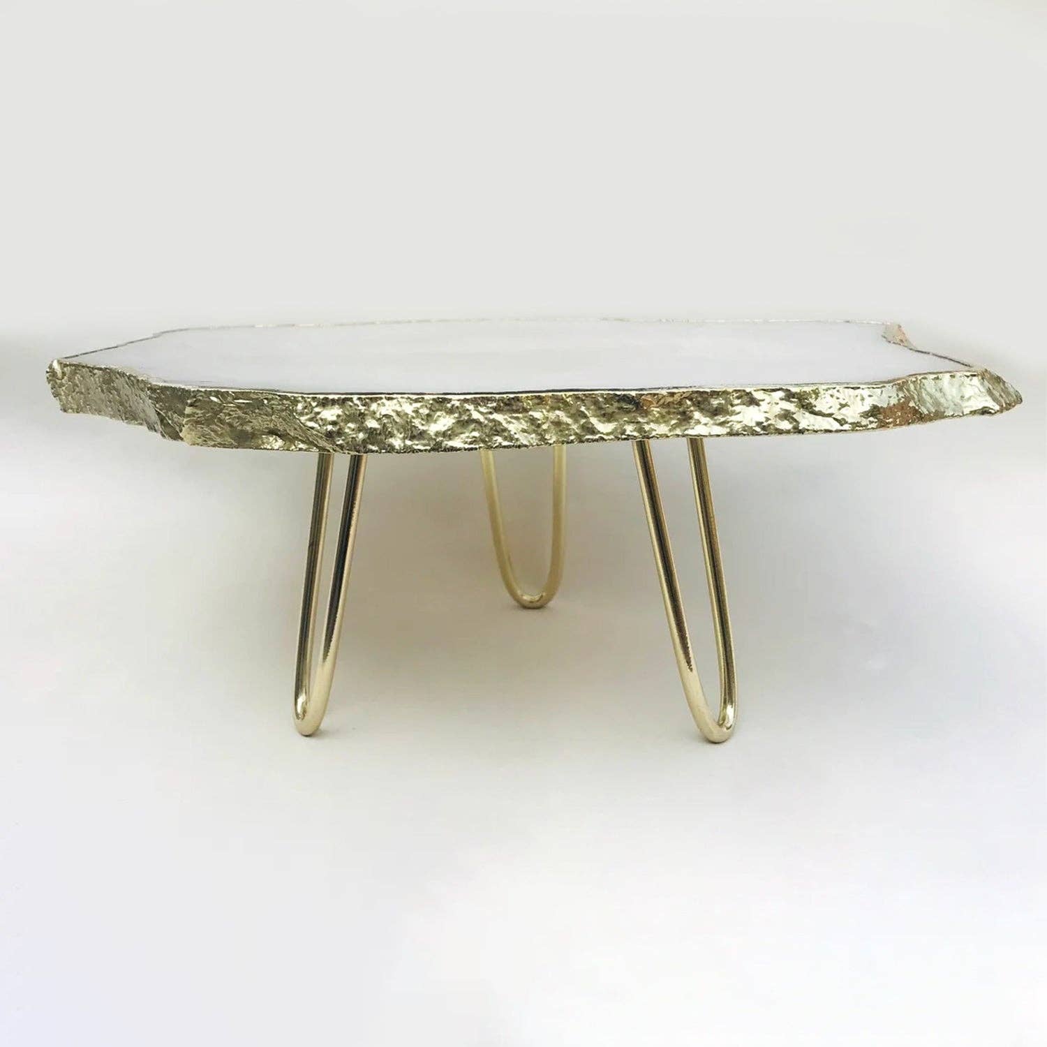 The Tangerine Store - Wholesale Cake stand - White Agate Cake Stand/Centrepiece/Display Stand/Tray0