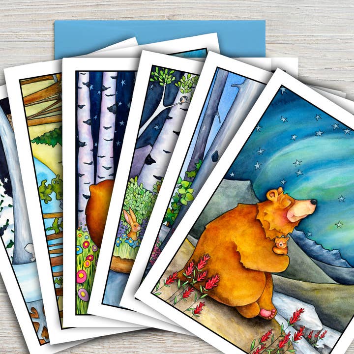 Ensemble de cartes de correspondance Contes de la nature pour la vente par Simply Savory Art