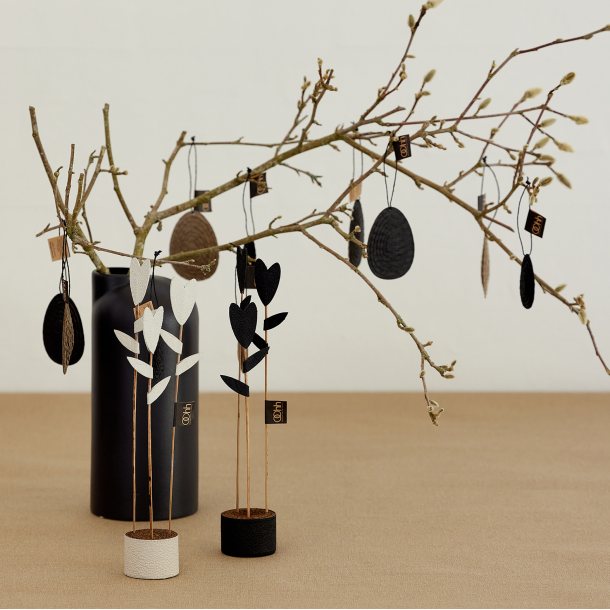 Lübech Living – Objeto de mesa decorativo por atacado – Ovos de Páscoa Naturais - caixa com 6 unidades3