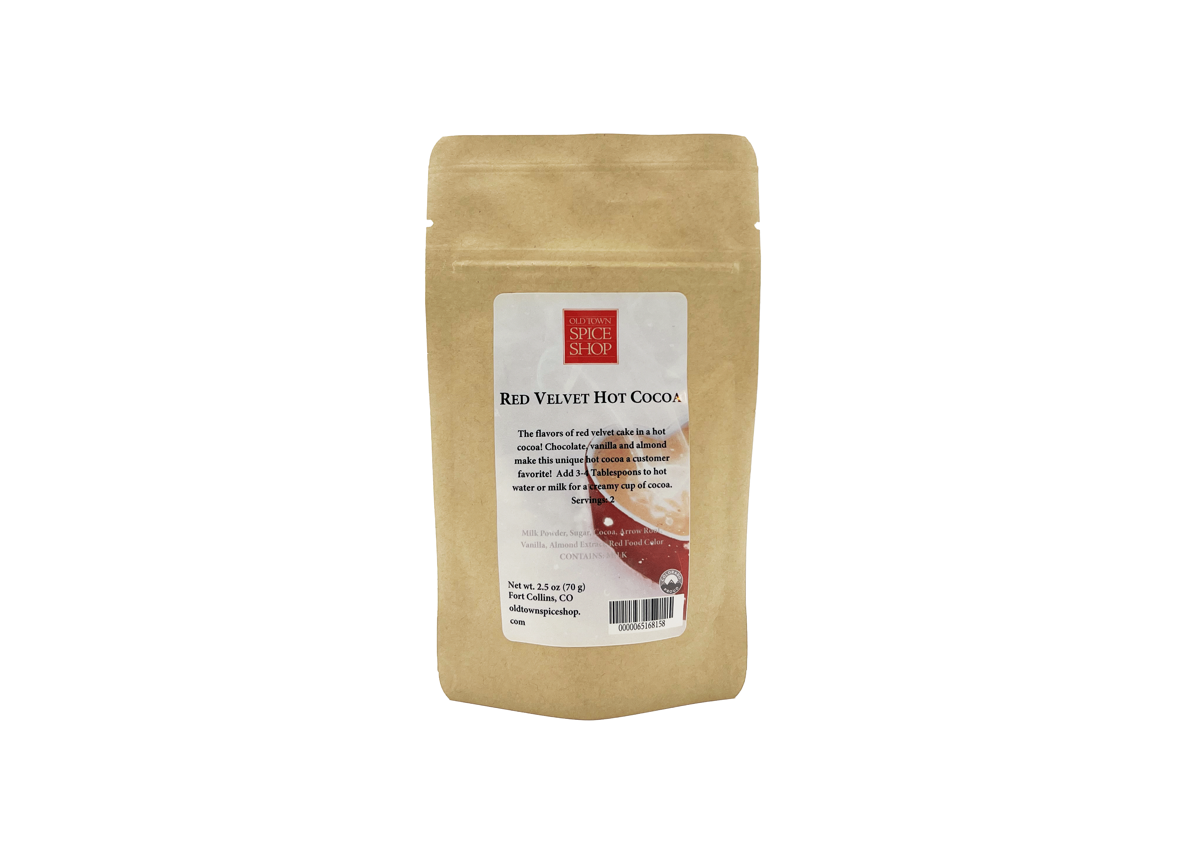 Old Town Spice Shop - Wholesale Hot Cocoa Mix/Kit - Dairy-Free Red Velvet Hot Cocoa, Hot Chocolate Mix, 2.5 oz1