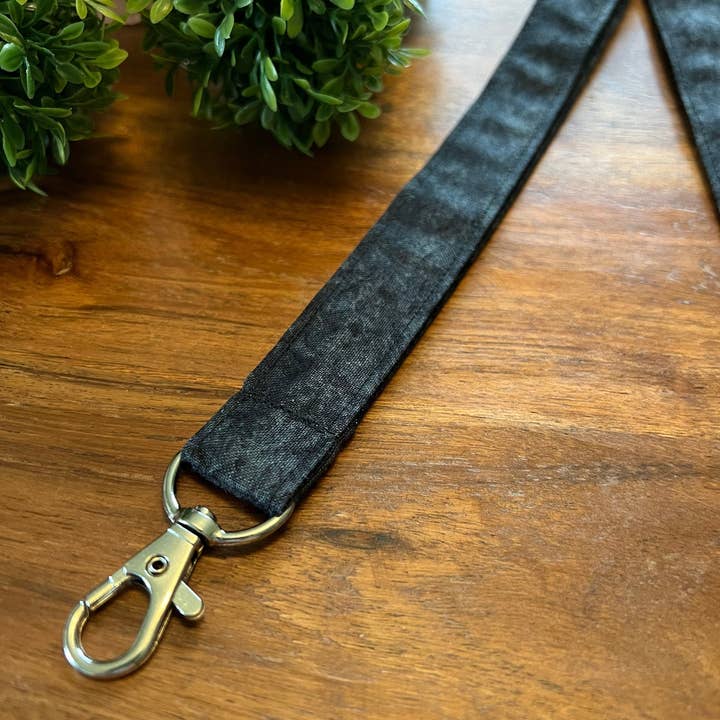 The Lanyard Boutique - Vente Lanière – femme - Lanyards tonal noirs