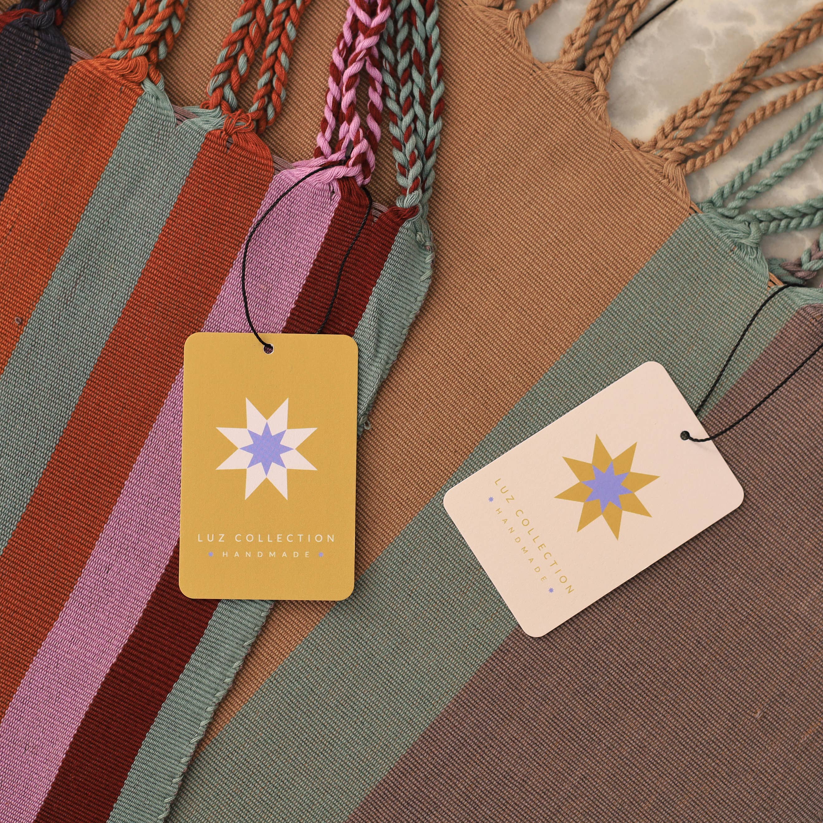 LUZ Collection - Wholesale Tote Bag - Women's - Las Rayas Tote Hand Woven in Chiapas - Gingham Bright2