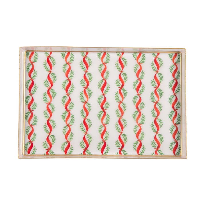 Garland Twist Enameled Oliver Tray 8x12 for wholesale by Jaye's Studio